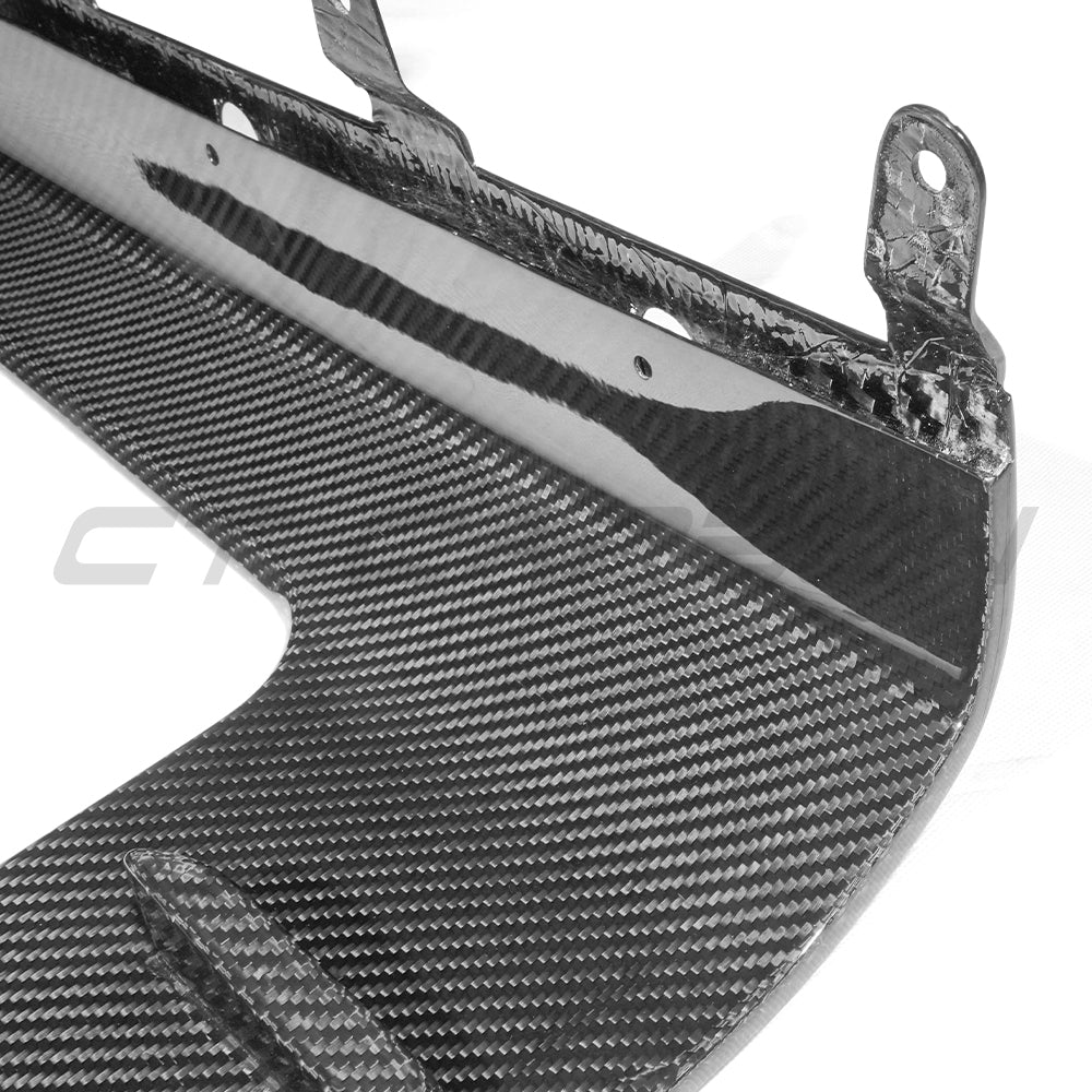 BMW G87 M2 full carbon fibre kit by CT Carbon, includes front splitter, side skirts, and rear diffuser on a black car.