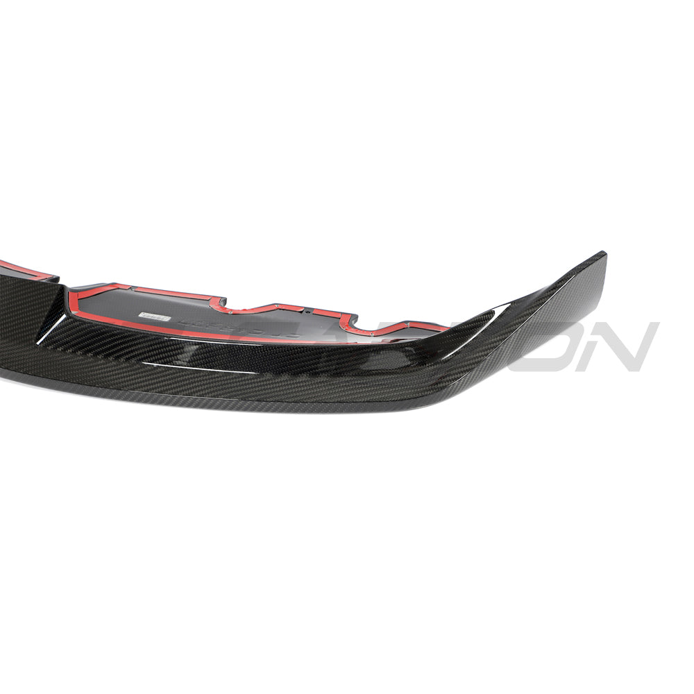 BMW G87 M2 full carbon fiber kit by CT Carbon, including front and rear components, showcasing sleek, lightweight carbon fiber surfaces.