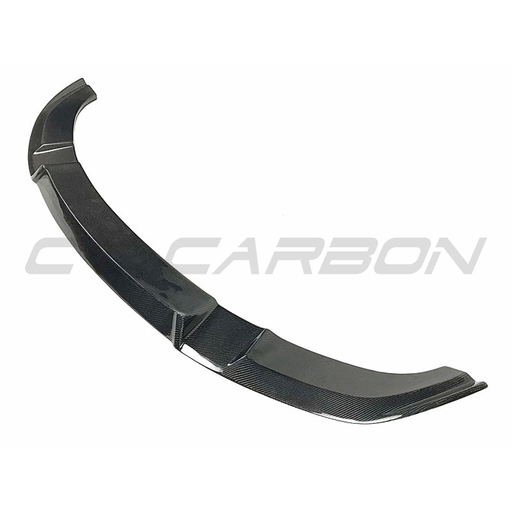 BMW F87 M2 2016-2018 full carbon fiber kit by CT Carbon, featuring splitter and M4 CS style accents on the car.