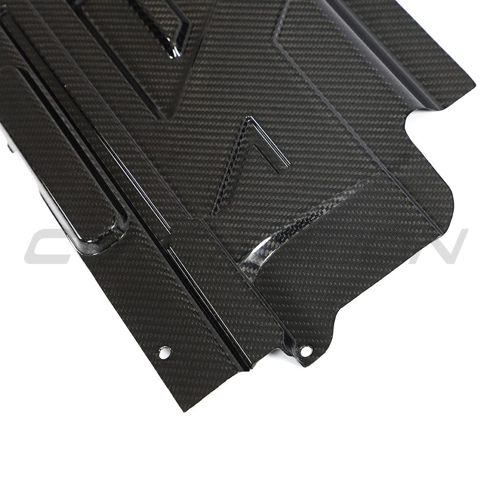 BMW M2 M3 M4 G87 G80 G81 G82 G83 Carbon Fibre Engine Dress Up Kit by CT Carbon, showcasing sleek carbon fibre engine accents.