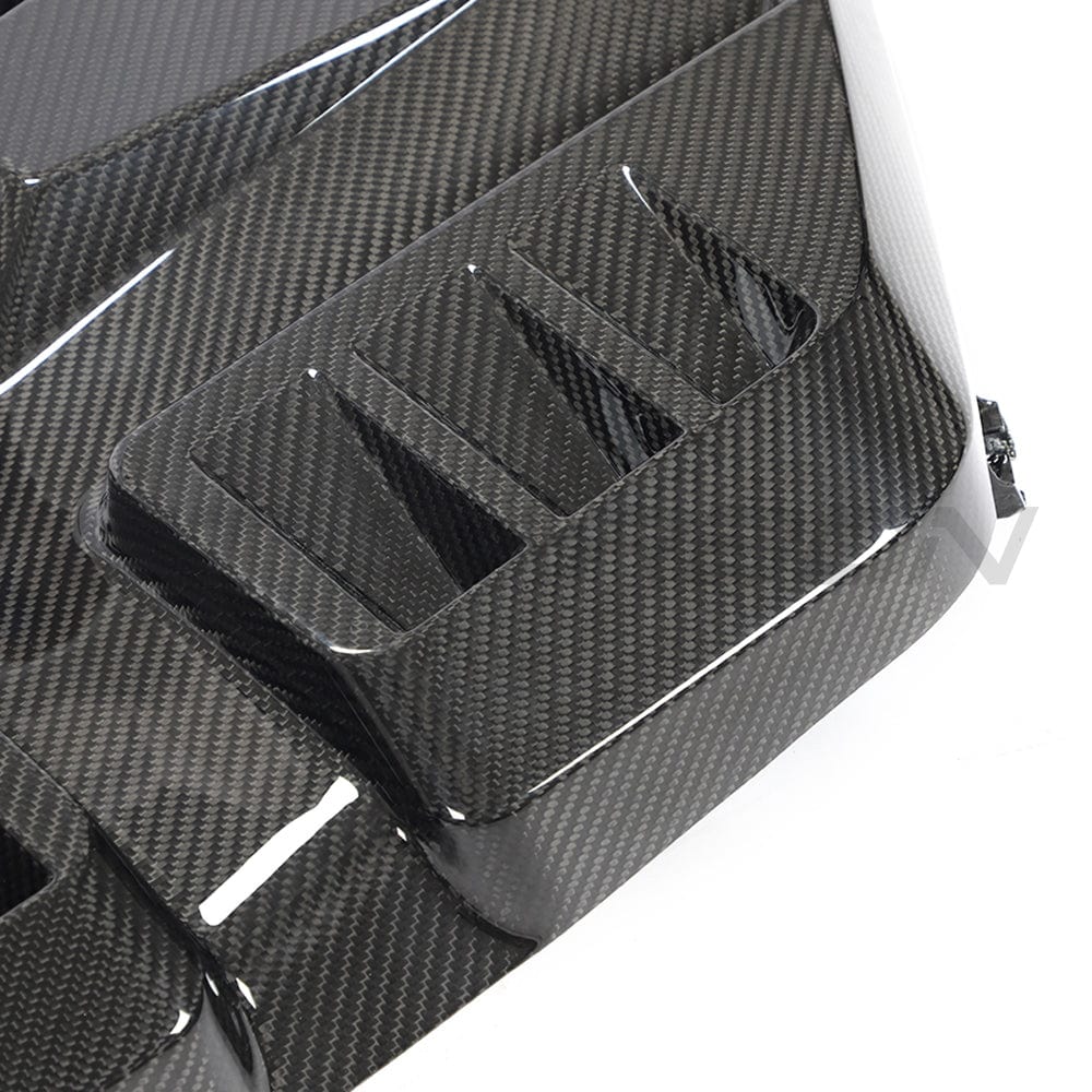 BMW M2 M3 M4 G87 G80 G81 G82 G83 Carbon Fibre Engine Dress Up Kit V2 by CT Carbon, showing sleek carbon fiber components.