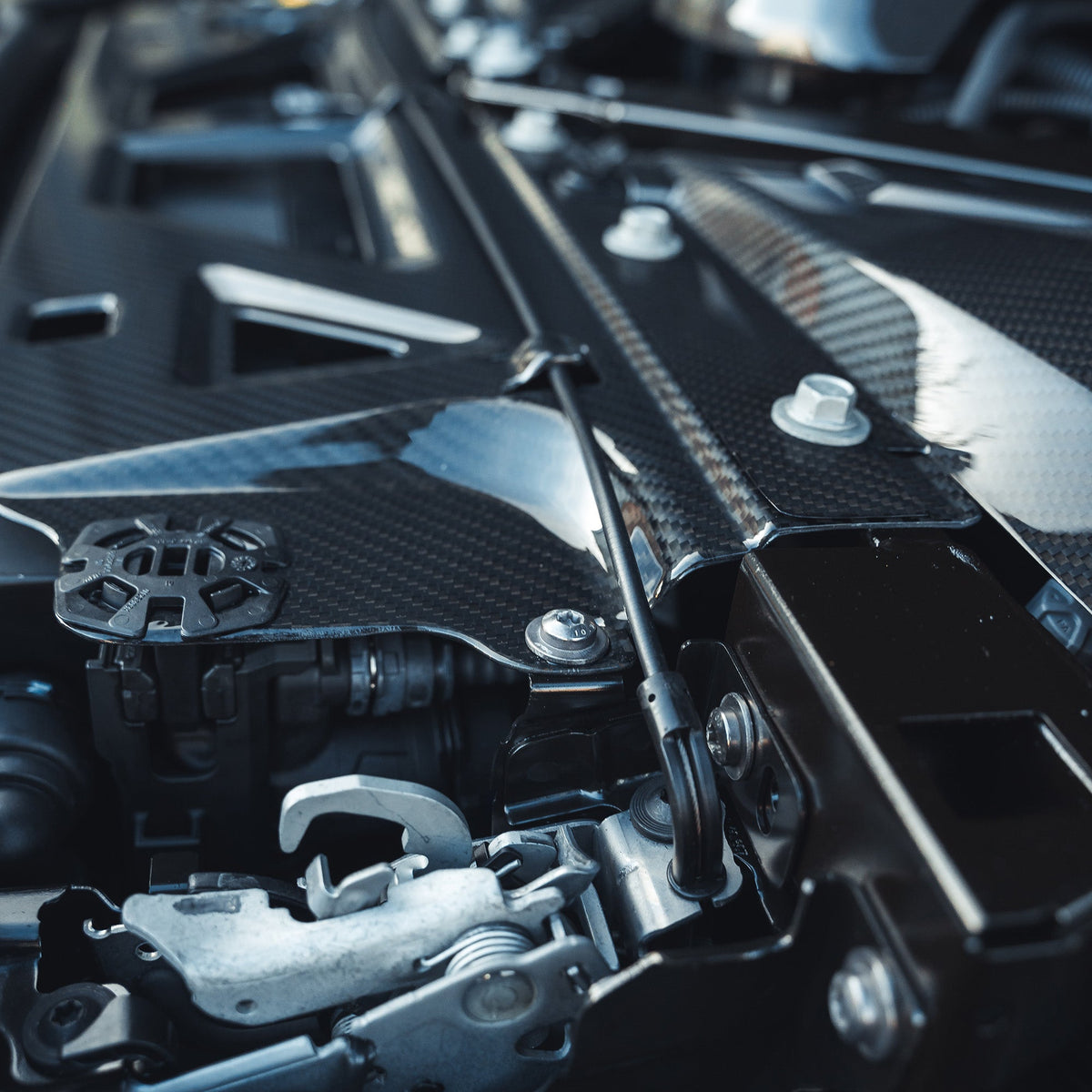 BMW M2 M3 M4 G87 G80 G81 G82 G83 Carbon Fibre Slam Panel Replacement accessory by CT Carbon, showing the sleek carbon fibre panel.