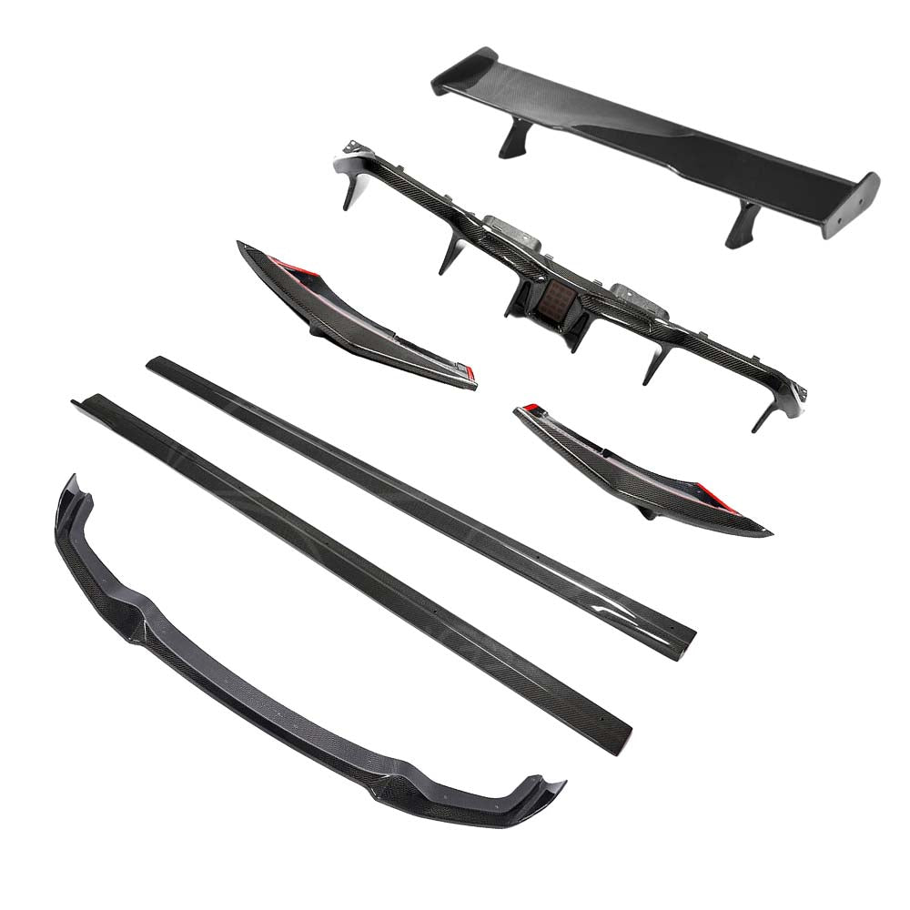 BMW F87 M2 2016-2018 CT Carbon full carbon fibre kit, featuring GTS-style spoiler on the sporty compact car.