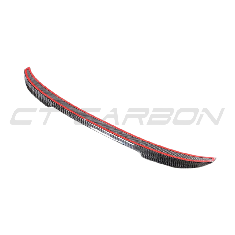 BMW F30 3 Series 2011-2019 CT Carbon full carbon fibre kit, includes spoiler and body parts, in black carbon fibre finish.