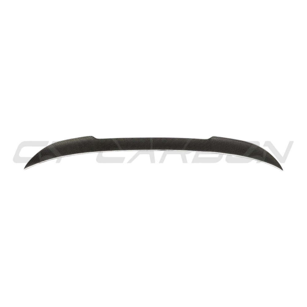 BMW F30 3 Series 2011-2019 CT Carbon full carbon fiber kit with CS style spoiler on a black car