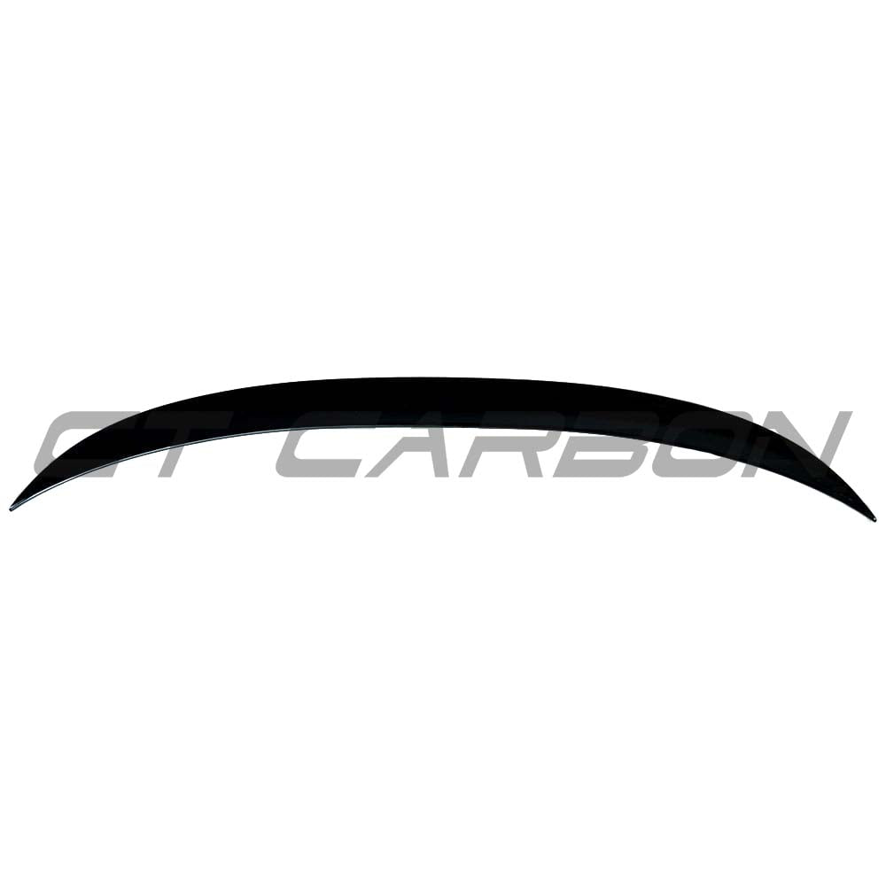 BMW M3 F80 full gloss black kit by CT Carbon, showing close-up of black carbon fiber exterior components on the car.