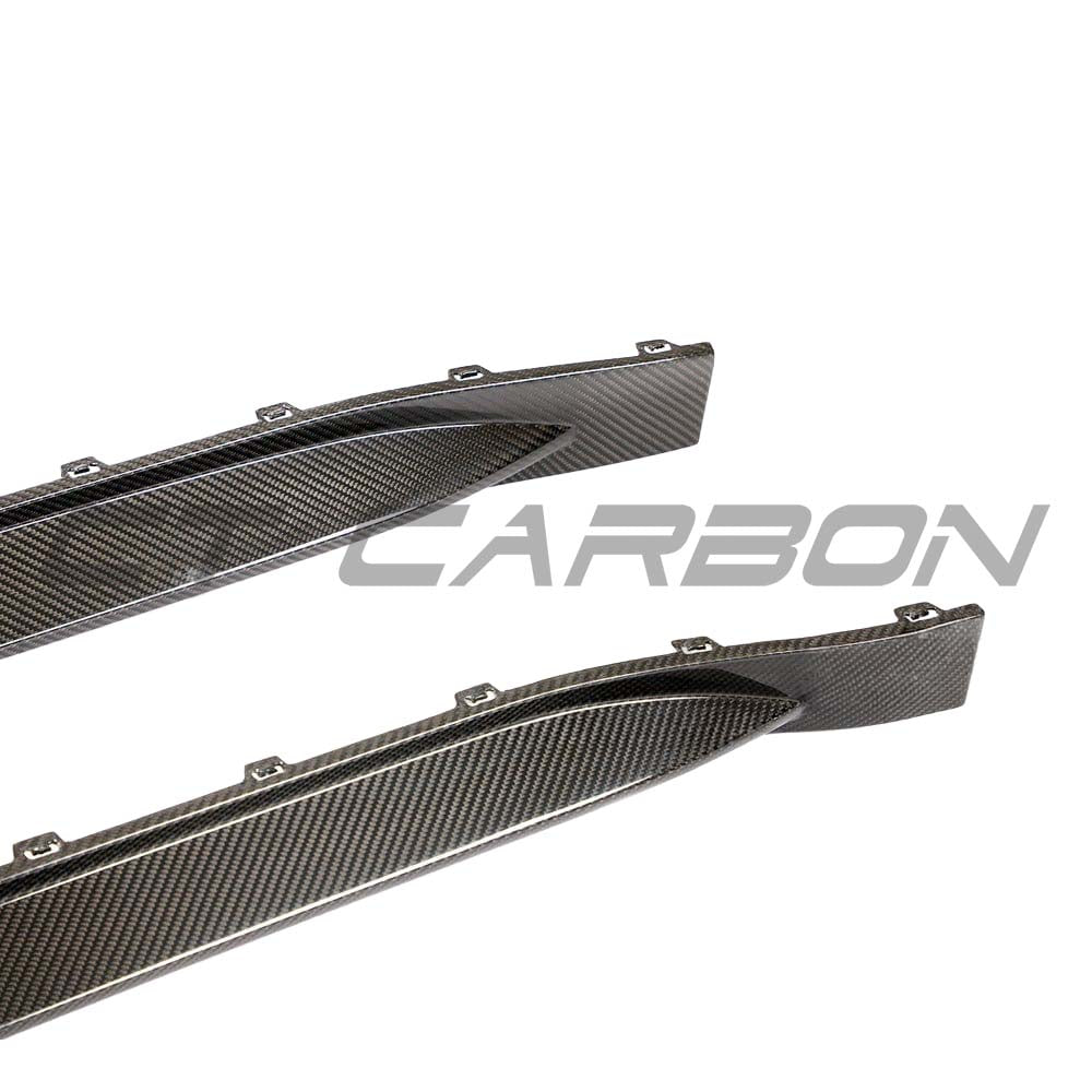 BMW G80 M3 full carbon fibre kit by CT Design, featuring side skirts and aerodynamic components on the car.