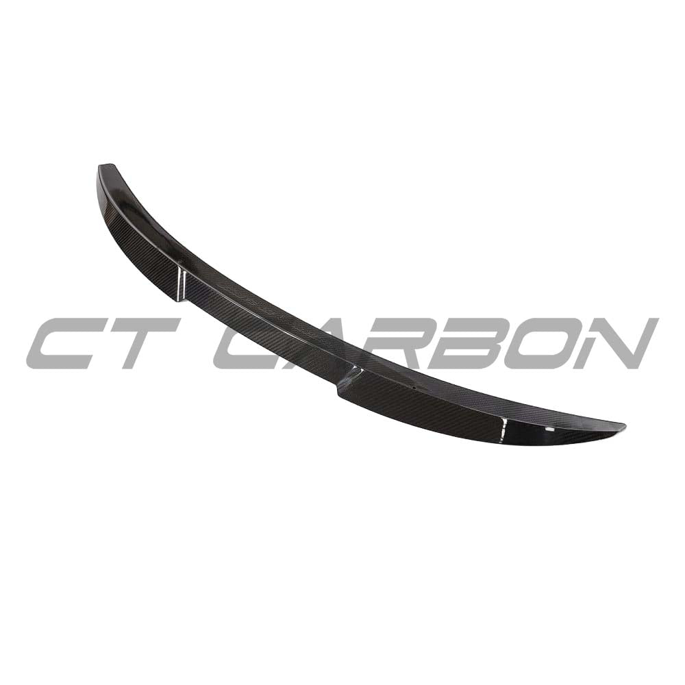 BMW G80 M3 carbon fibre kit by CT Design, showing the full carbon fibre spoiler and body components on a sporty car.