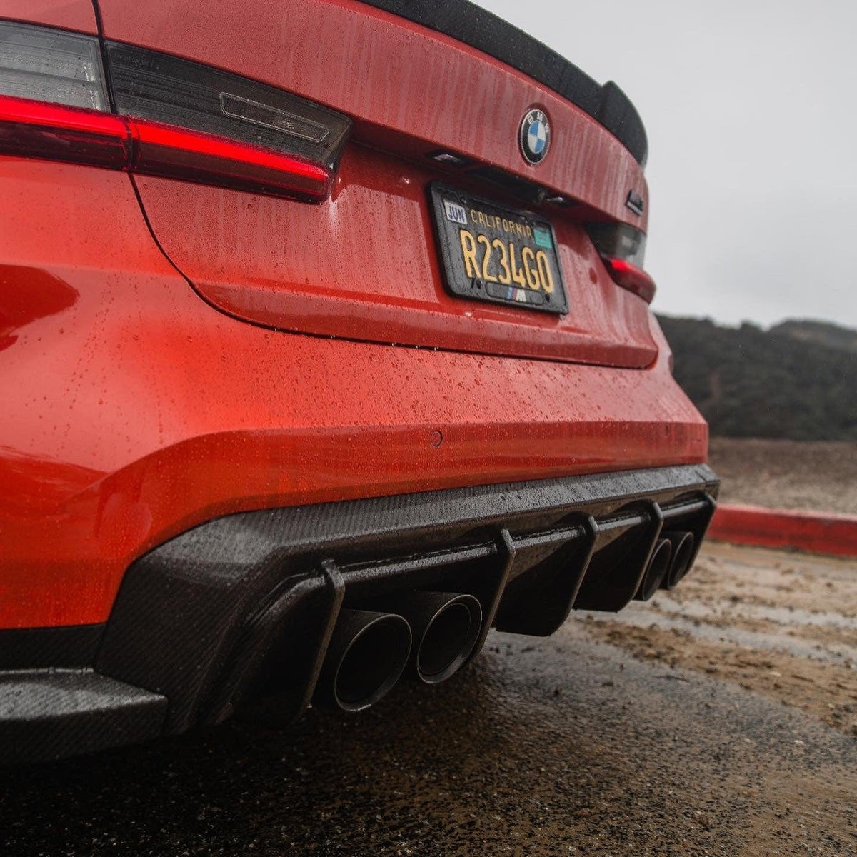 BMW M4 G82/G83 carbon fibre diffuser by CT Carbon, showcasing sleek design and lightweight material for enhanced aerodynamics.