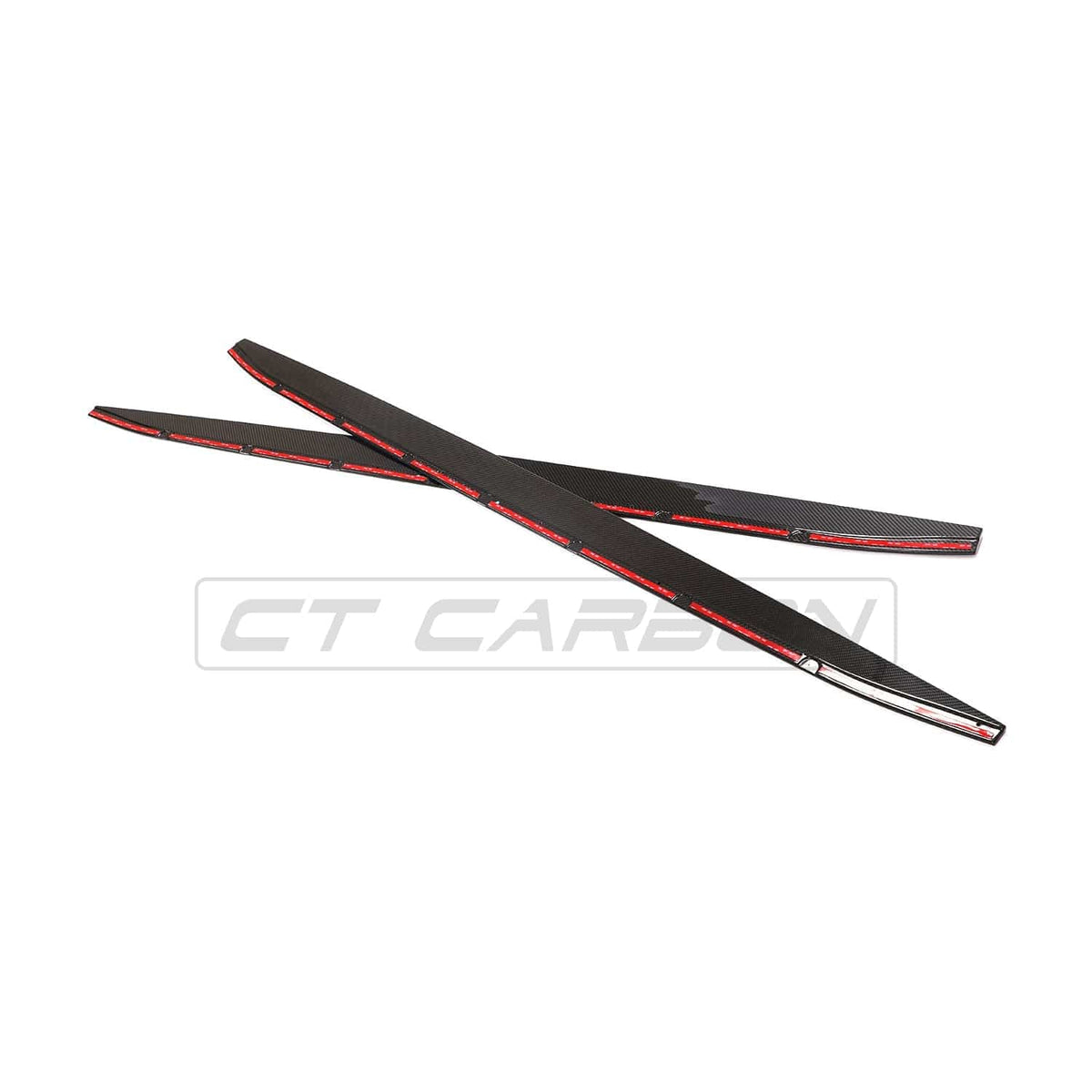 BMW M4 G82 G83 carbon fibre side skirt extensions by CT Carbon, showcasing sleek, lightweight aerodynamic enhancements.