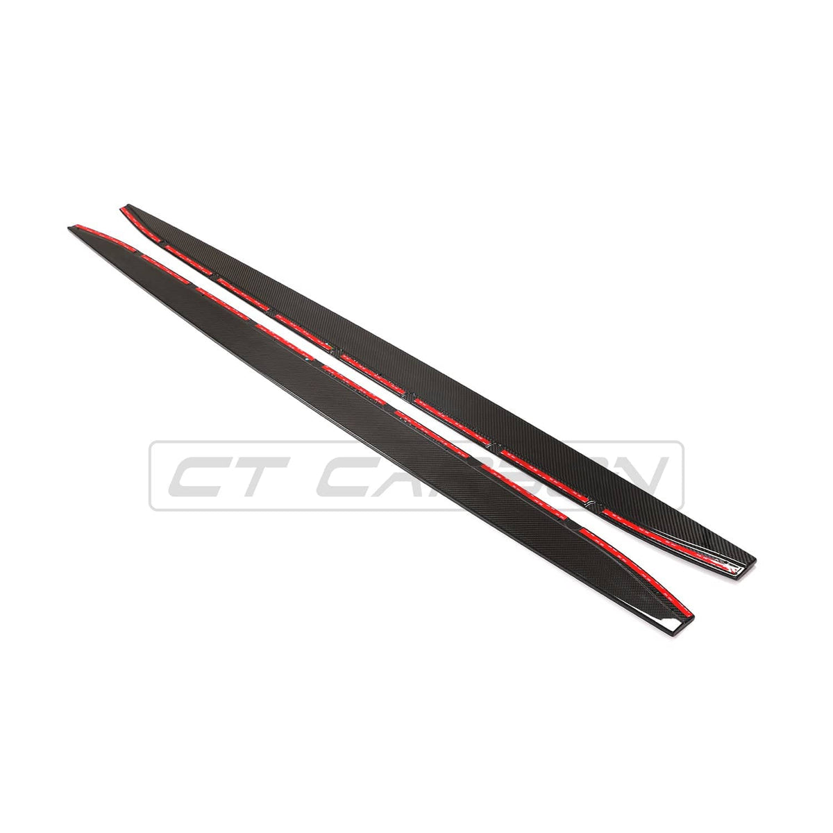 BMW M4 G83 Carbon Fibre Kit V1 by CT Carbon, showcasing sleek carbon fibre parts on the sporty car.