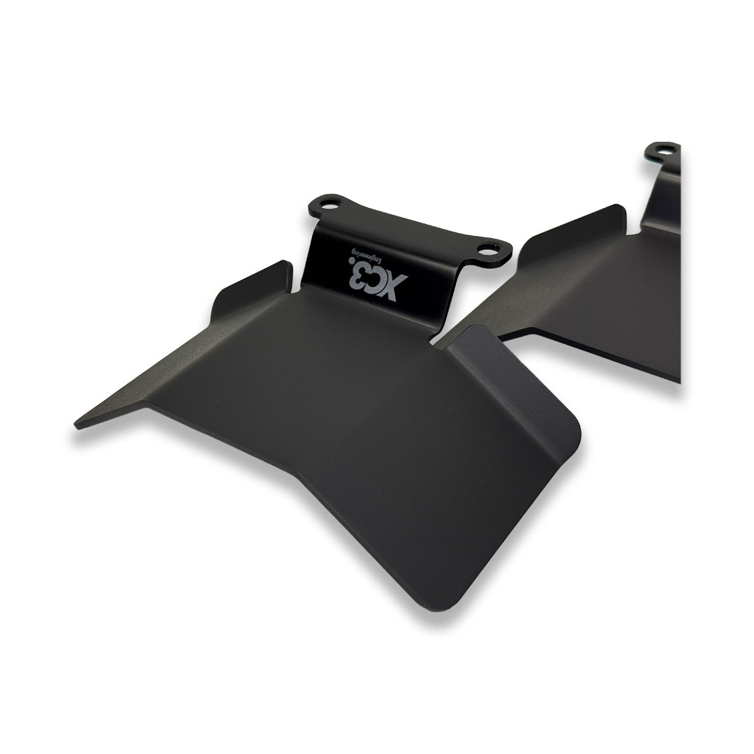 BMW G8X drive shaft CV boot heat shield protector from XC3 Engineering, showcasing the durable metal component for drivetrain protection.