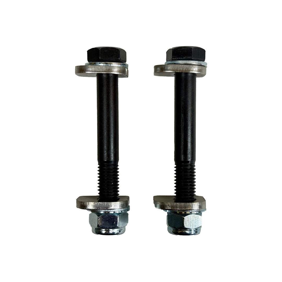 BMW M2, M3, M4 F8X G8X rear toe lockout shims for suspension and alignment, by XC3 Engineering, showing the shim components.