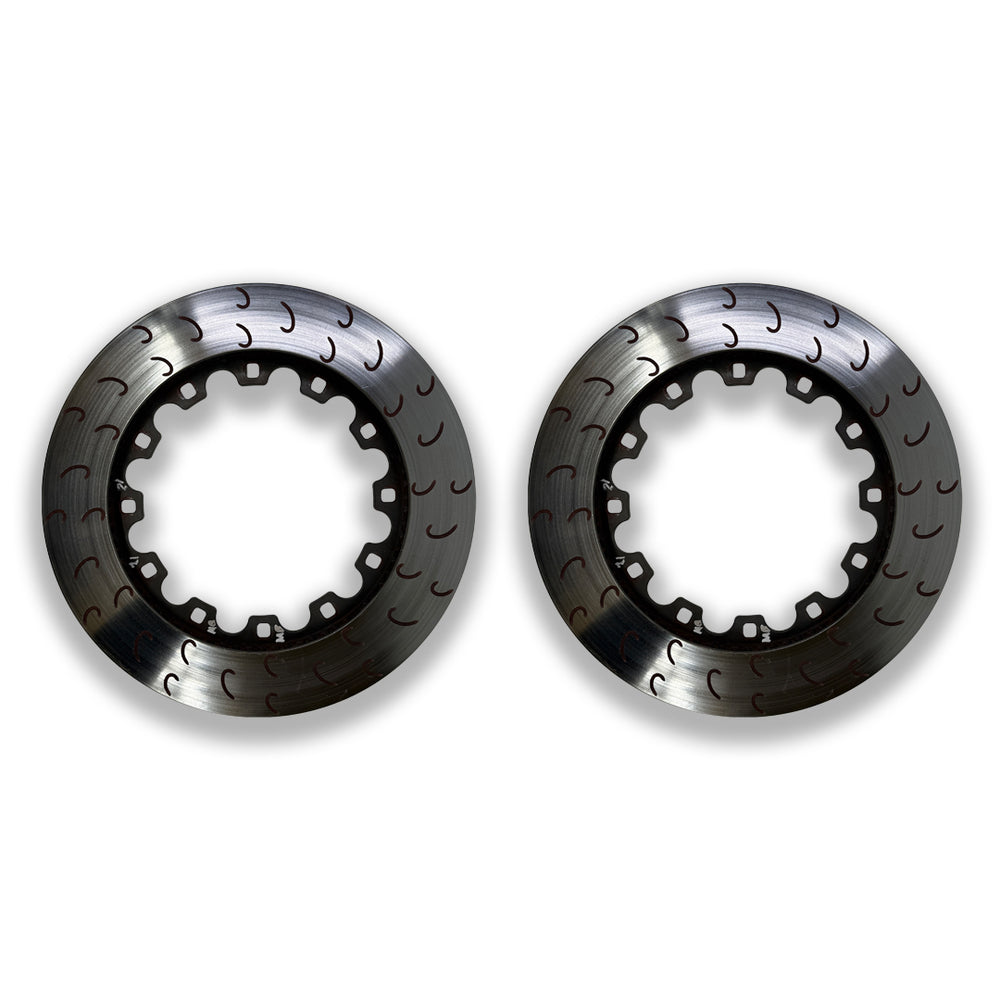 XC3 Engineering BTCC brake rotor, 368mm x 36mm, with replacement bobbins kit, designed for high-performance vehicle braking systems.