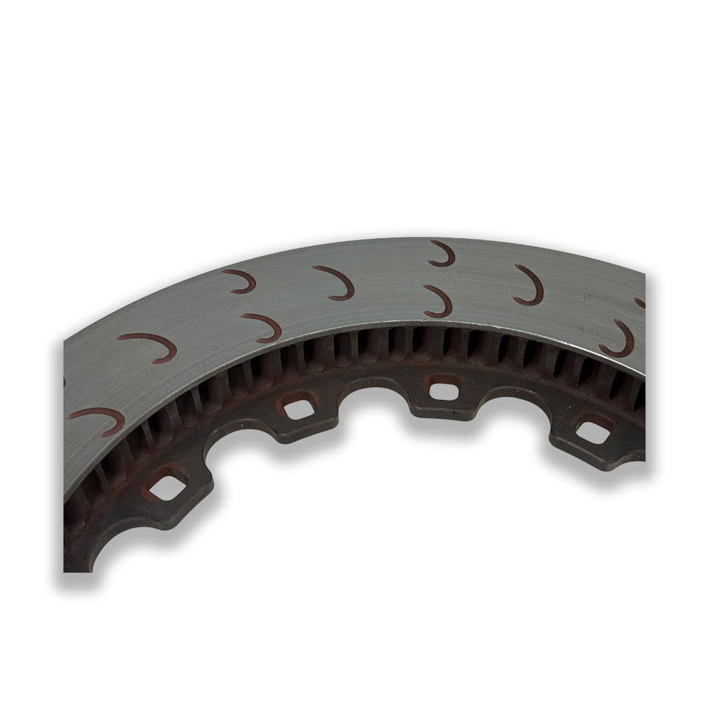 XC3 Engineering BTCC brake disc with 368mm diameter and 36mm thickness, featuring bobbins, for high-performance braking systems.