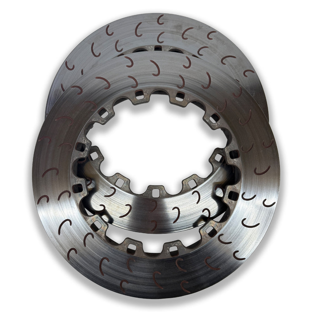 XC3 Engineering BTCC brake disc rotor, 368mm x 36mm with bobbins replacement kit, durable high-performance brake disc for XC racing.