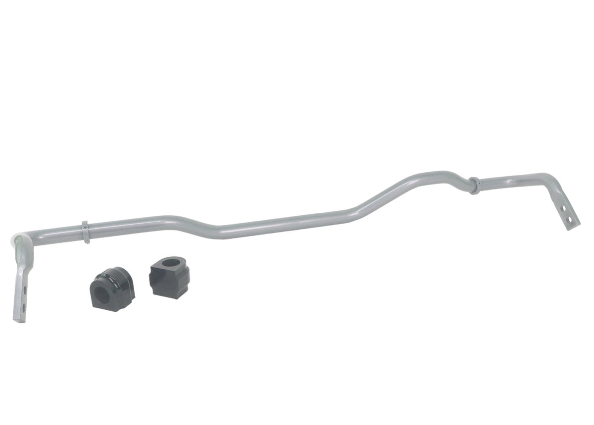 Whiteline 22mm heavy-duty rear anti-roll bar kit for Audi S3 RS3 and VW Golf Mk7 R, featuring blade adjustability.