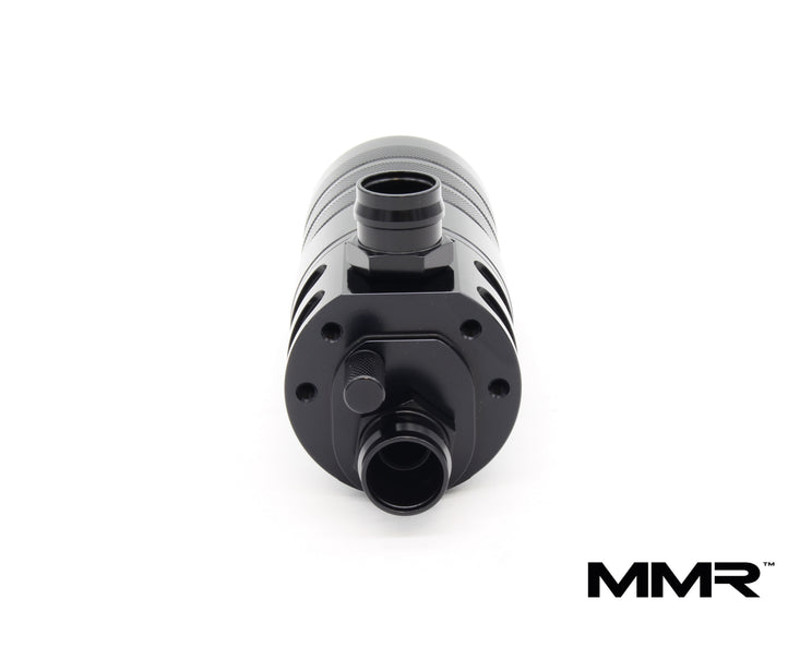 MMX Performance oil catch can kit for BMW N55 F2x F3x M135i M235i 335i 435i, shown with installation components.