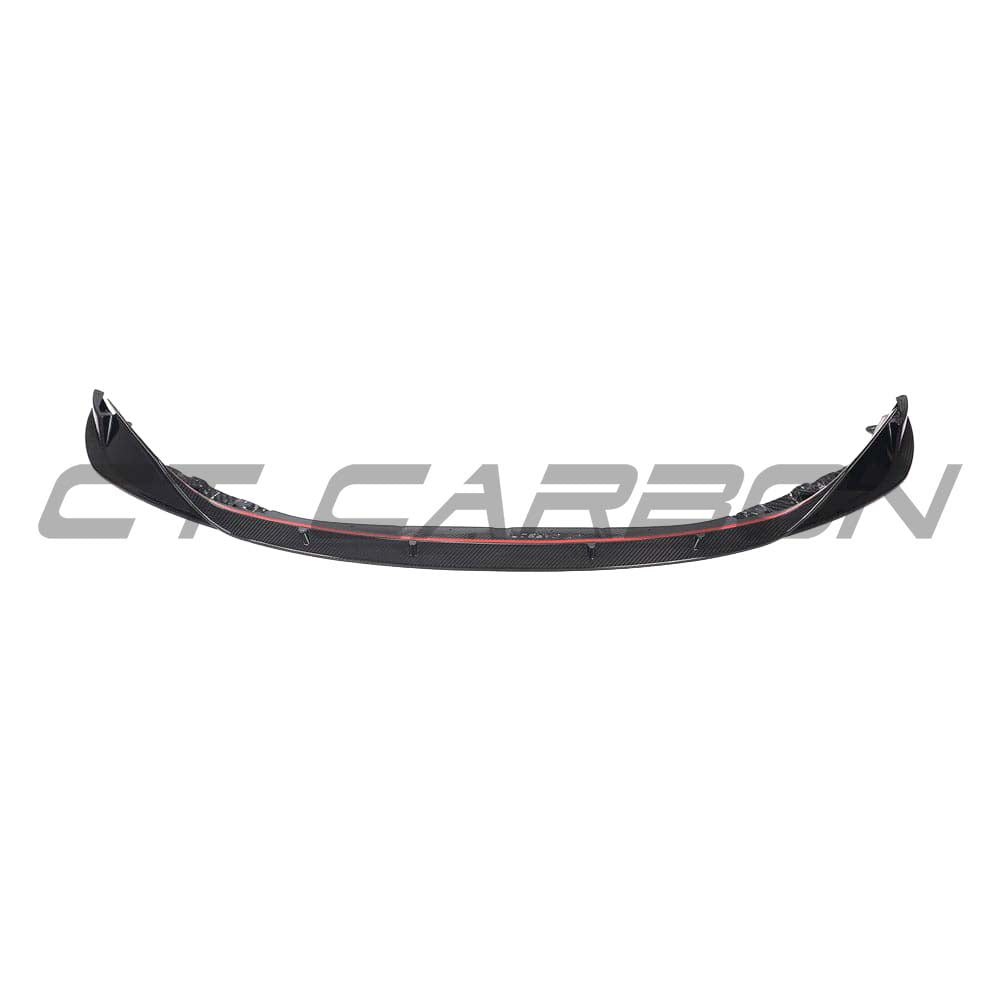BMW G80 M3 full carbon fiber kit by CT Carbon, including front bumper, side skirts, and rear diffuser, showcasing sleek carbon fiber details.