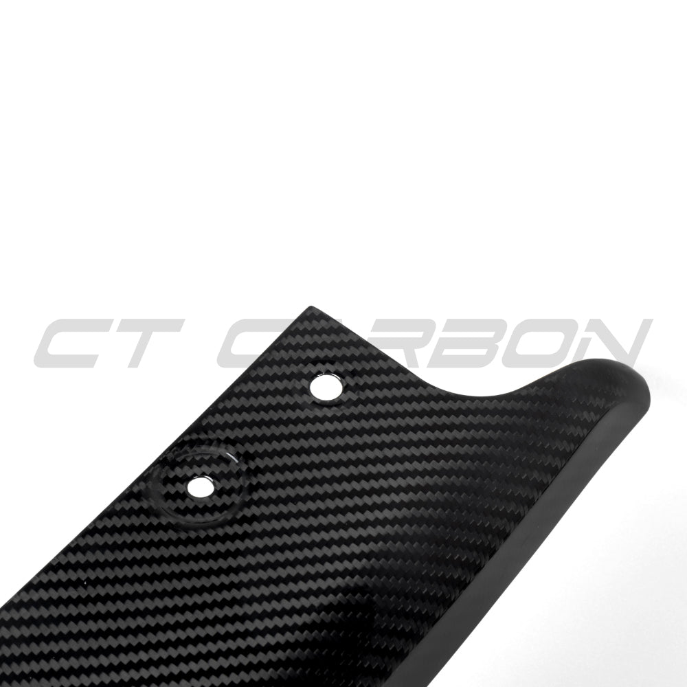 BMW G05 X5 2019+ M Sport carbon fiber rear bumper corners by CT Carbon, showcasing sleek, lightweight design and high-quality finish.