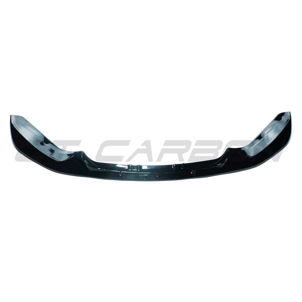 BMW F20 F21 1 Series LCI dual exit exhaust kit in gloss black by CT Carbon, shown with dual exhaust tips on a vehicle.