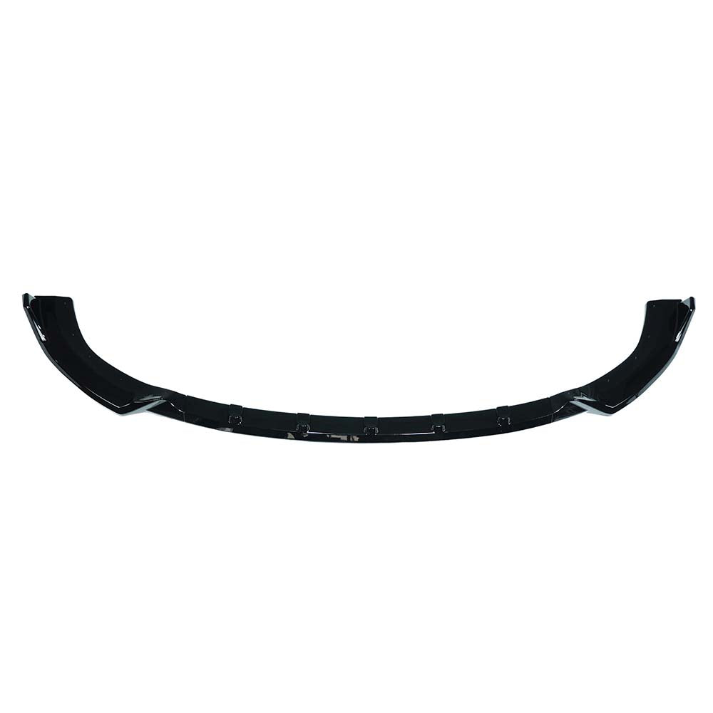 CT Carbon gloss black splitter for Mercedes E-Class W214 2024+ model, showcasing sleek aerodynamic design