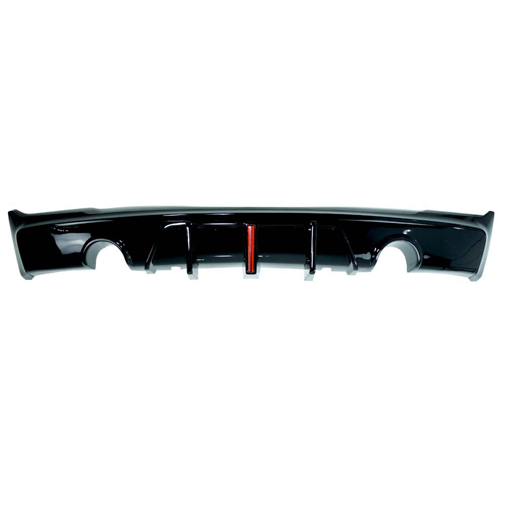 BMW F22 F23 2 Series 2014-2020 CT Carbon gloss black dual exhaust diffuser with sleek design and aerodynamic features.
