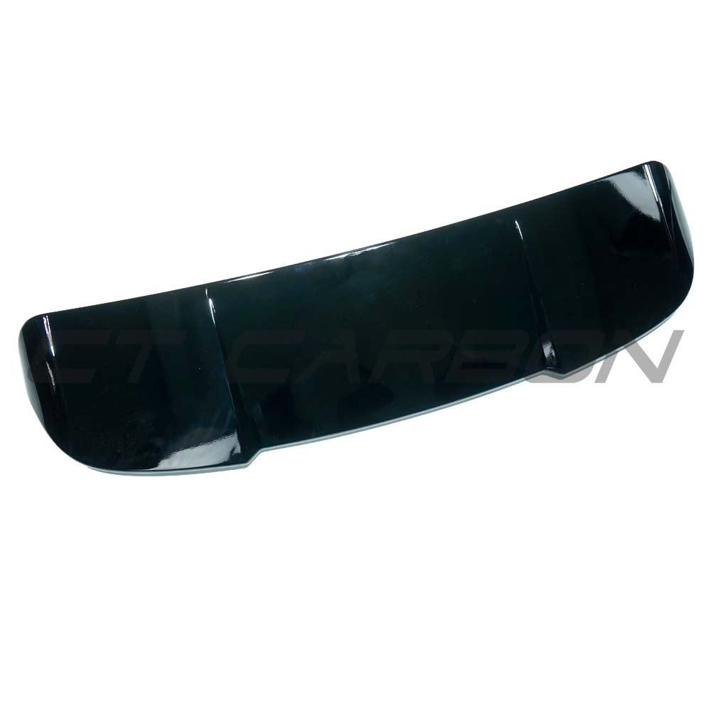 Gloss black roof spoiler for Audi A4/S4 B9 and B9.5 2016+ by CT Carbon, shown on a vehicle with a sleek, aerodynamic design.
