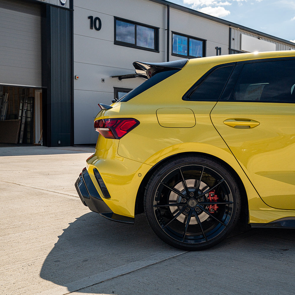 CT Carbon RS3 8Y 2025+ facelift sportback full carbon fibre kit installed on the Audi RS3 8Y model.