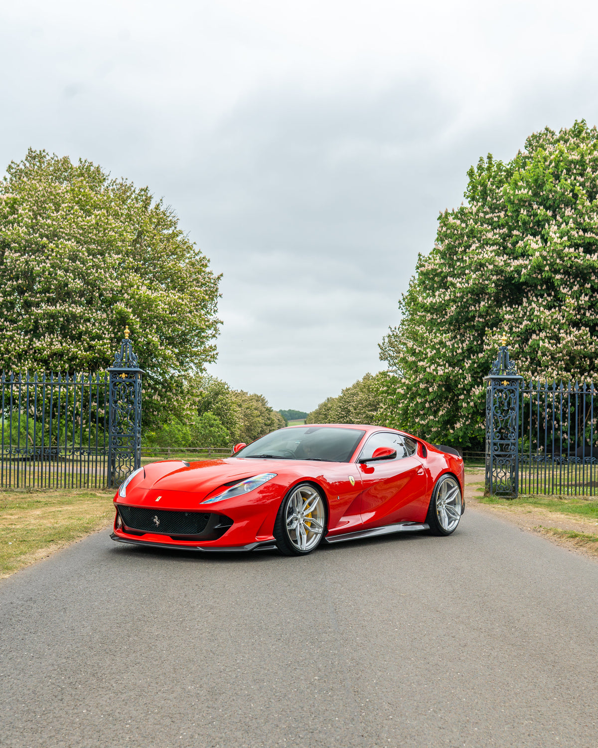 CT Carbon Ferrari 812 Superfast Carbon Fibre Kit V1 showing detailed carbon fibre panels and sleek design elements.