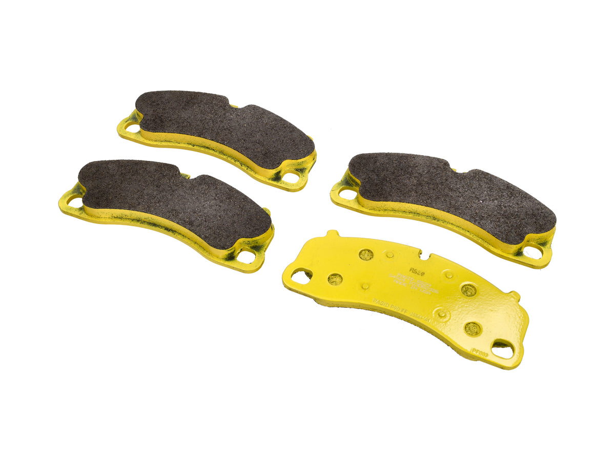 Pagid Racing RSL29 endurance brake pad set showing friction material and backing plates