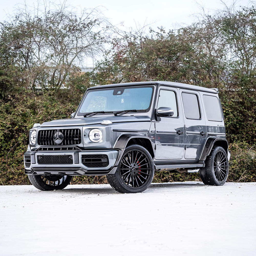 Mercedes-Benz G63 W463 2018-2024 full carbon fiber wide arch kit by CT Carbon, shown installed on the vehicle.
