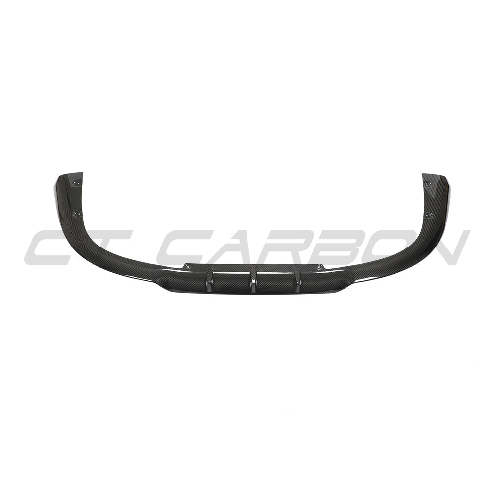 CT Carbon Porsche 911 (992.1) Carrera 2018-2024 carbon fibre diffuser V2, showcasing sleek aerodynamic design and textured finish.