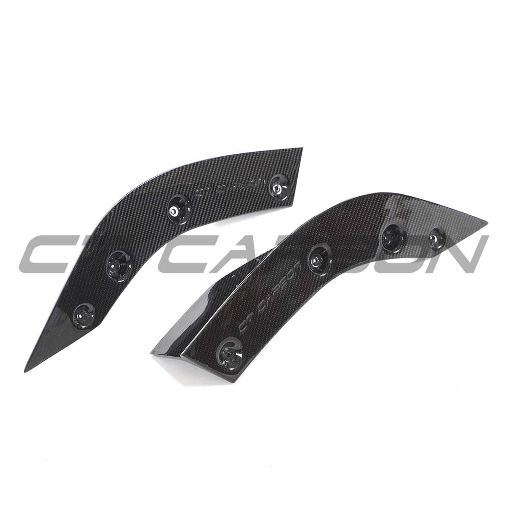 Audi RS3 8Y Sportback CT Design full carbon fibre kit V3, showing detailed carbon fibre components on the car.