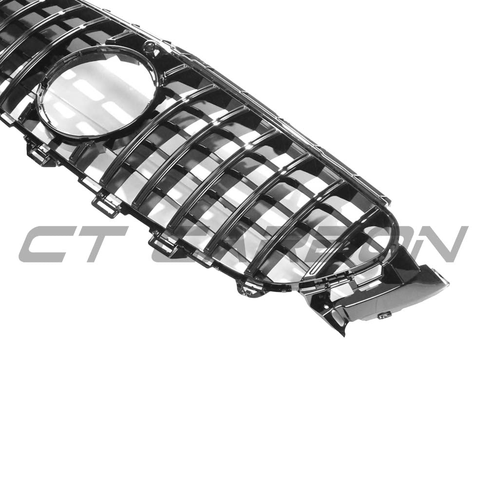 MERCEDES W213 & C238 2017-2020 E-CLASS GLOSS BLACK PANAMERICA GRILLE
