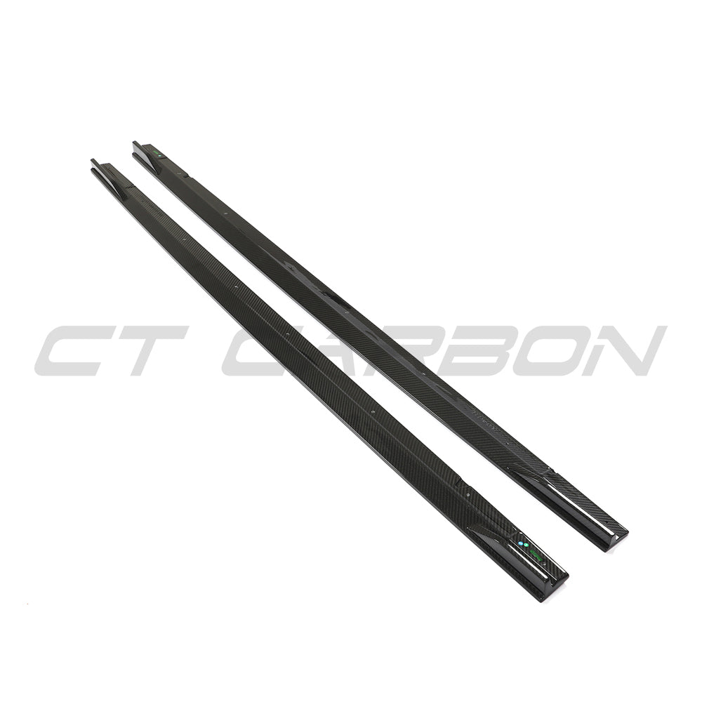 Audi RS3 8Y Sportback full carbon fibre kit by CT Carbon, featuring detailed carbon fiber components on the car.