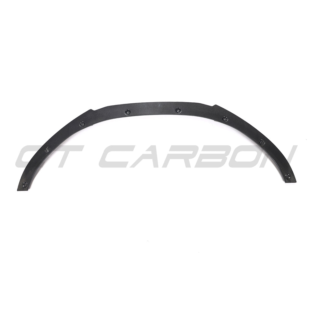 Carbon fibre splitter for Audi RS6 C7/C7.5 2013-2018 by CT Carbon, showing the sleek aerodynamic design and textured finish.
