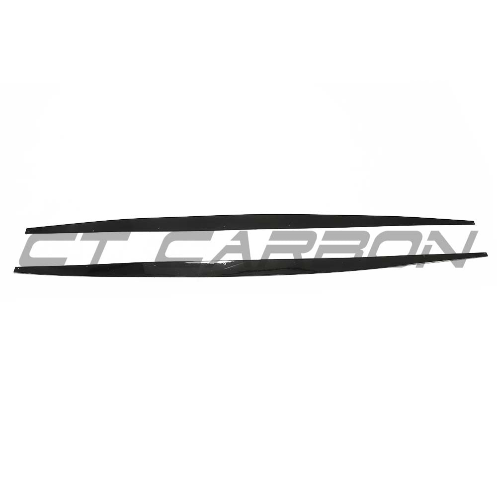 BMW F20/F21 1 Series LCI dual exit exhaust kit by CT Carbon, gloss black finish, visible dual exhaust outlets with sleek design.
