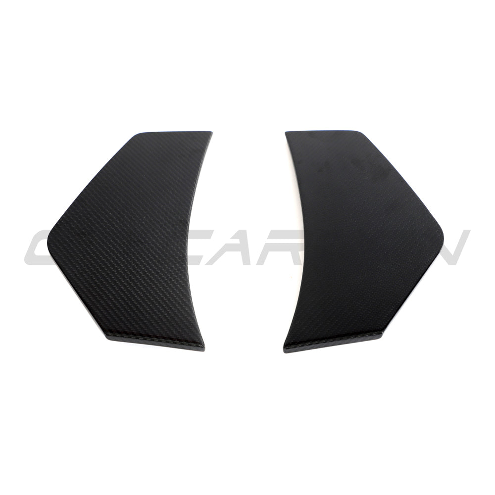 CT Carbon Audi R8 V10 Gen 2.5 2020-2023 carbon fiber rear bumper corner accessories, close-up view of the sleek design.