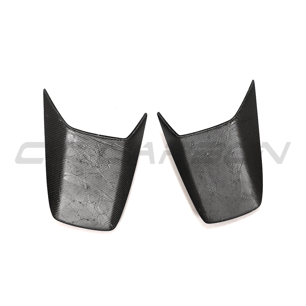 CT Carbon Porsche 911 991.2 GT3 2017-2021 carbon fibre rear scoop covers, lightweight automotive accessories for enhanced aerodynamics.