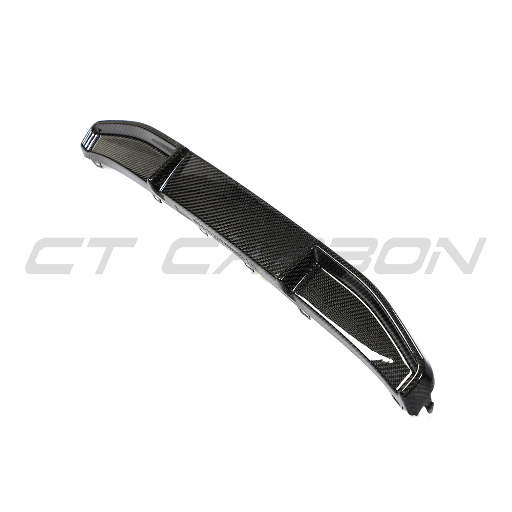BMW G22 G23 4 Series 2020-2024 CT Carbon lower carbon fiber diffuser V3 for pre-LCI models, detailed close-up view.