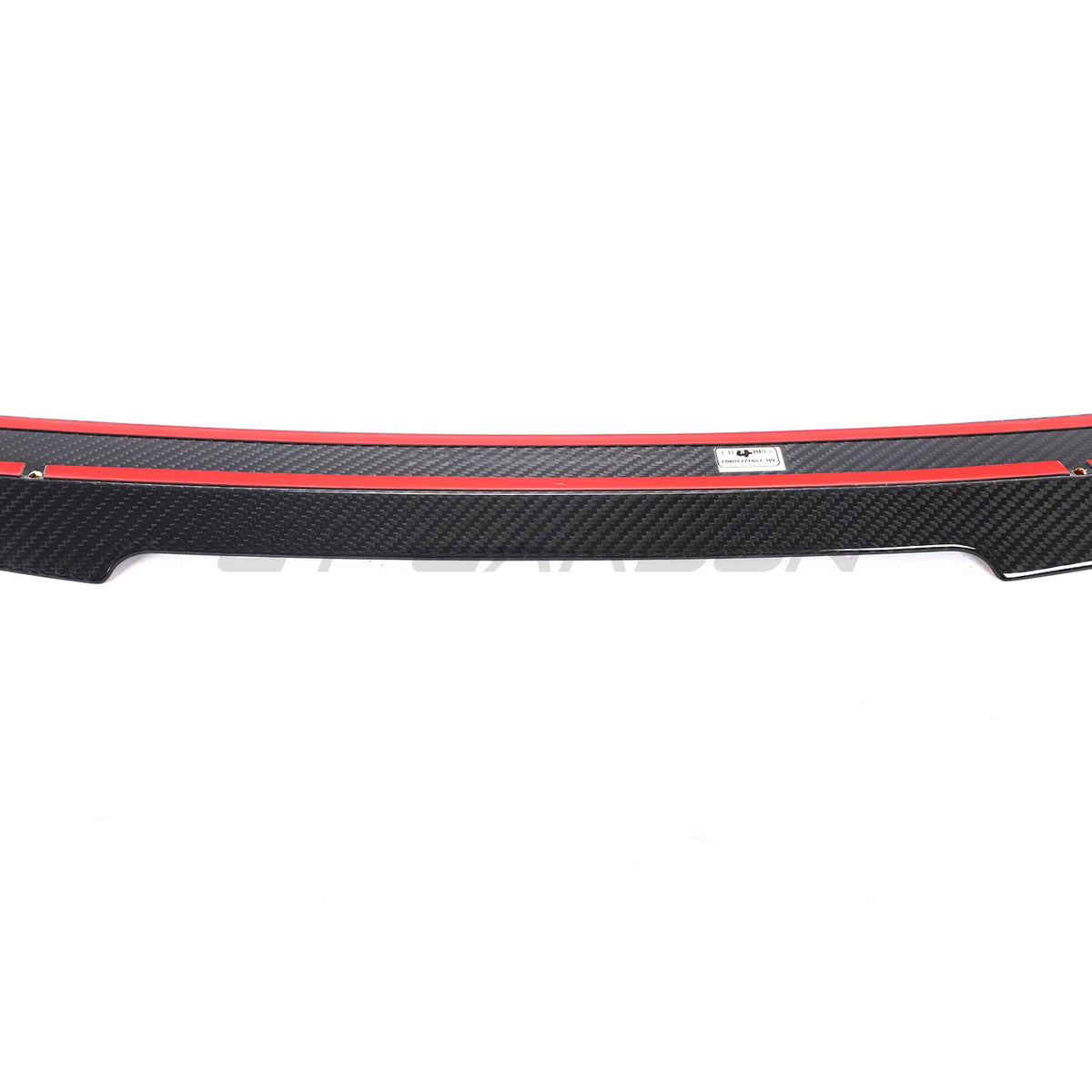 BMW 8 Series M8 G16/F93 carbon fiber spoiler by CT Carbon installed on the car, showcasing sleek aerodynamic design.