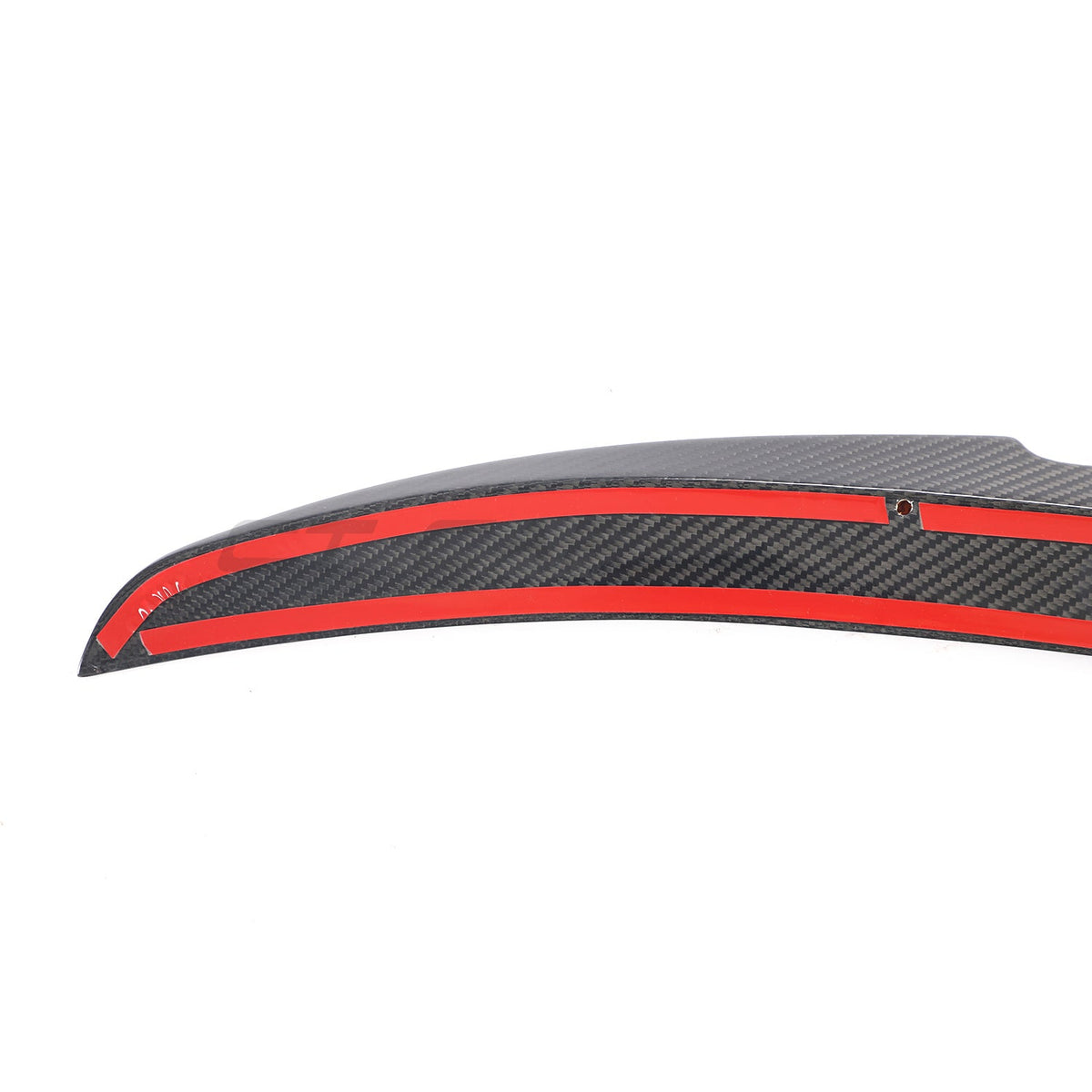 BMW 8 Series and M8 G16/F93 carbon fibre spoiler by CT Carbon, showcasing the sleek, aerodynamic design on a white background.