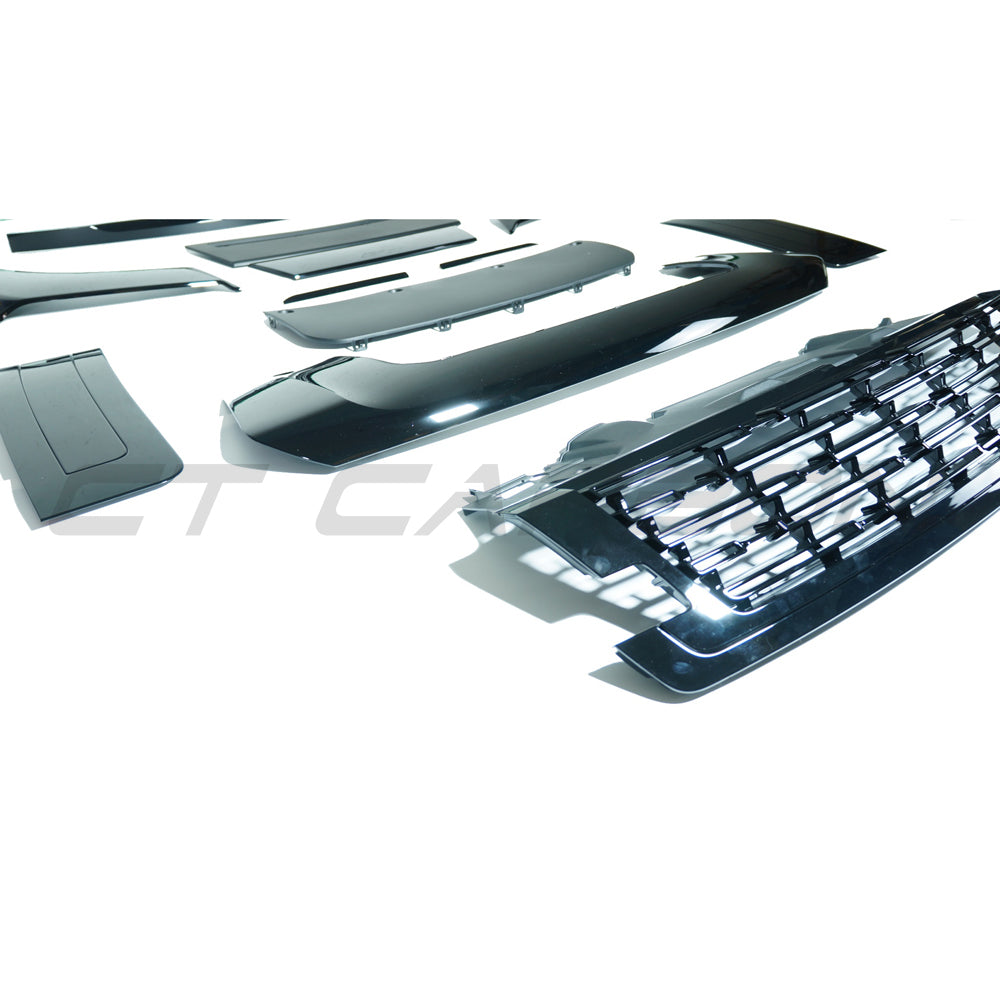 CT Carbon full black edition trim pack kit for Range Rover L460 2022+ displayed in the image.