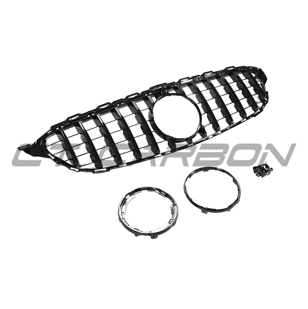 MERCEDES W205 C CLASS 2019+ AMG BLACK GRILLE (WITHOUT CAMERA)