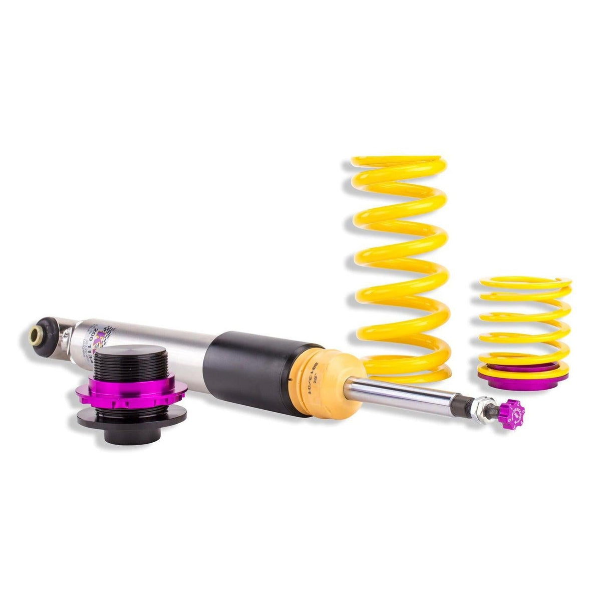 KW Suspension coilover kit for Audi A3, TTS, TTRS with EDC deactivation, featuring adjustable suspension for enhanced ride control.