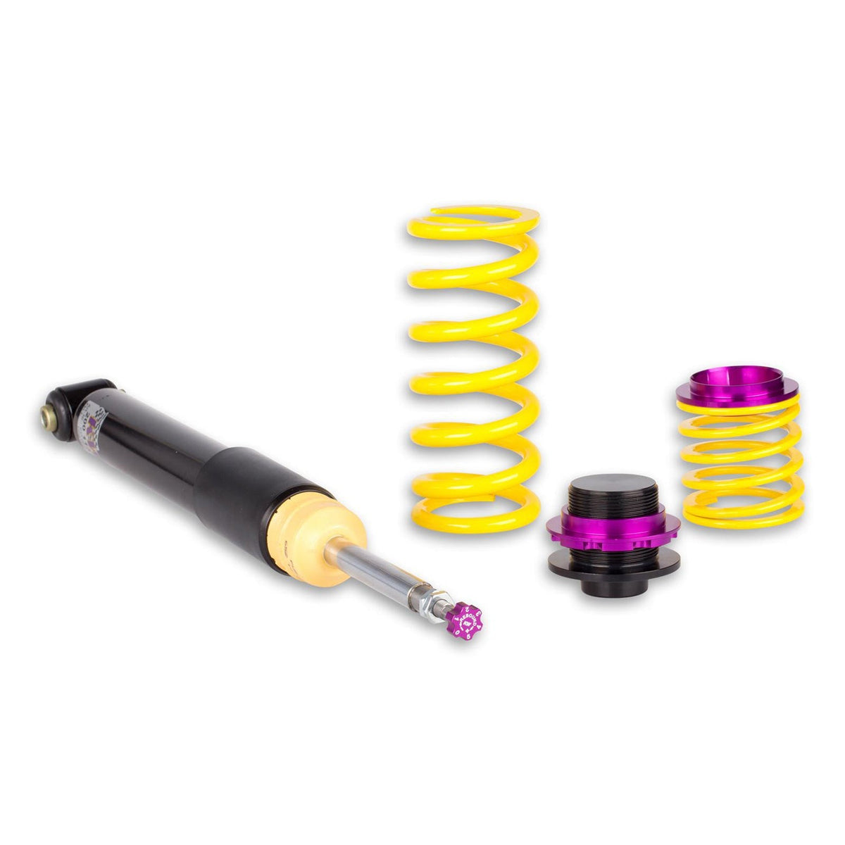 KW Suspension V2 coilover kit for BMW G20 330D/316D with EDC deactivation, showing adjustable suspension components.