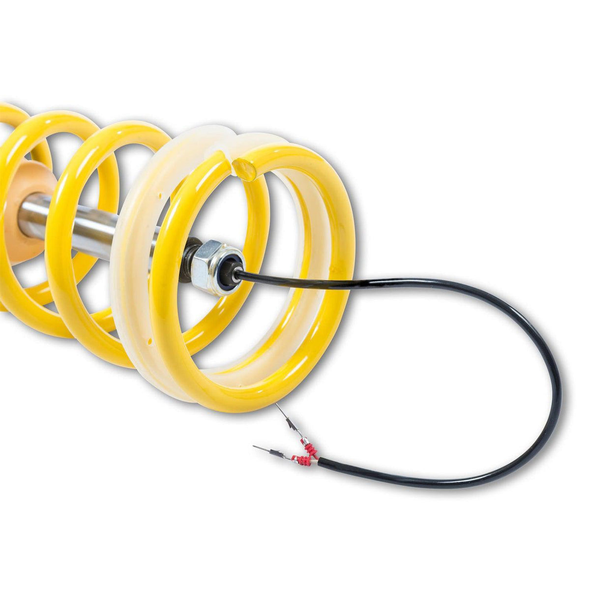 KW Suspension DDC plug-and-play coilover kit for BMW M3/M4 F80/F82 with EDC display and adjustable suspension components.