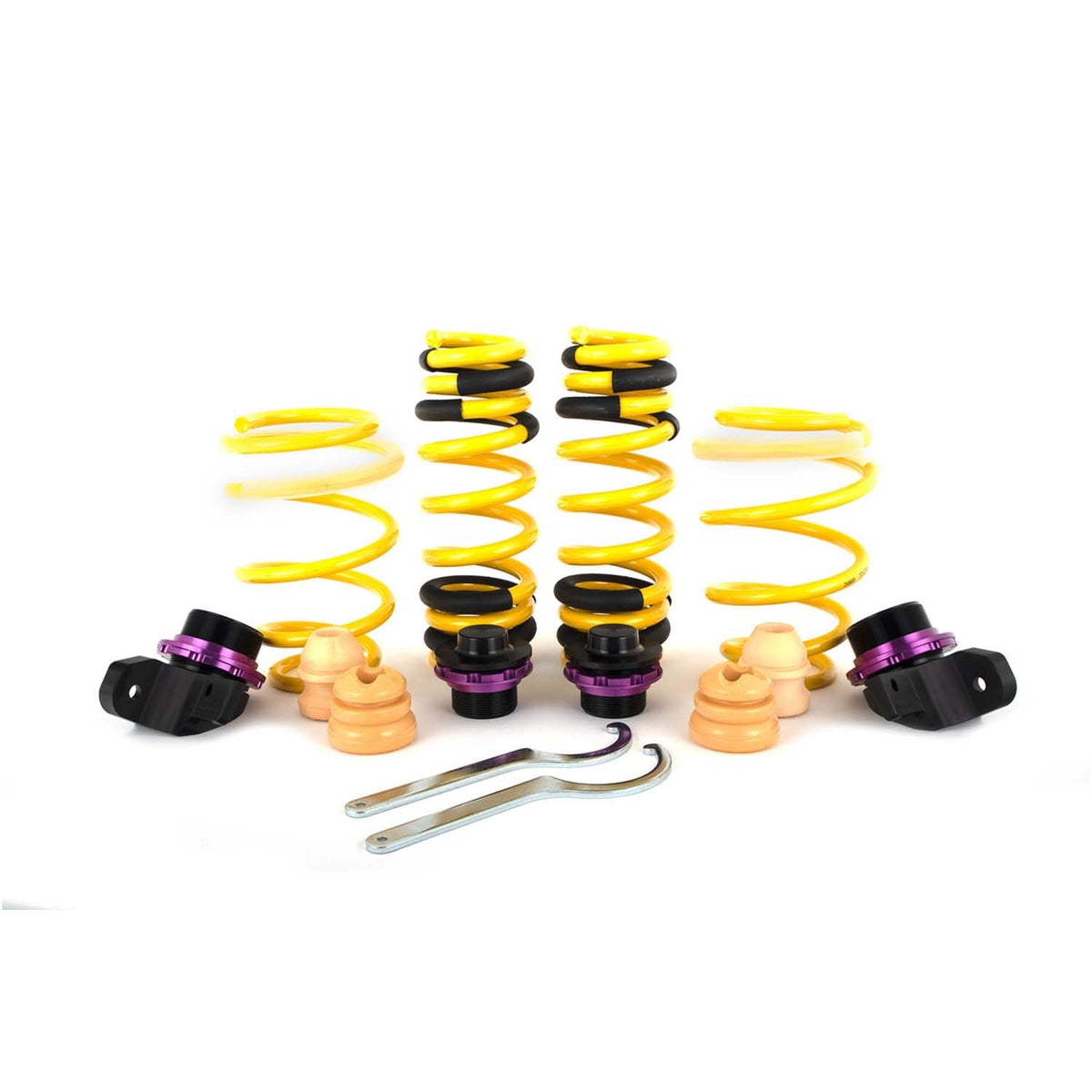 KW Suspension adjustable coilover spring kit for BMW G80 G82 G87 includes suspension coilovers with adjustable springs.