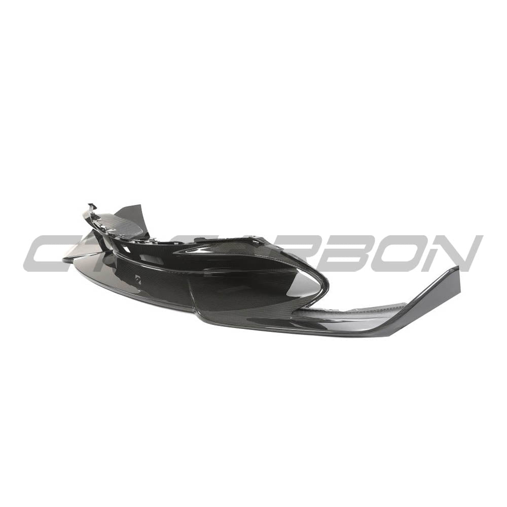 Mclaren 720S full carbon fiber splitter kit by CT Design V3, featuring sleek, lightweight carbon fiber components for enhanced aerodynamics.